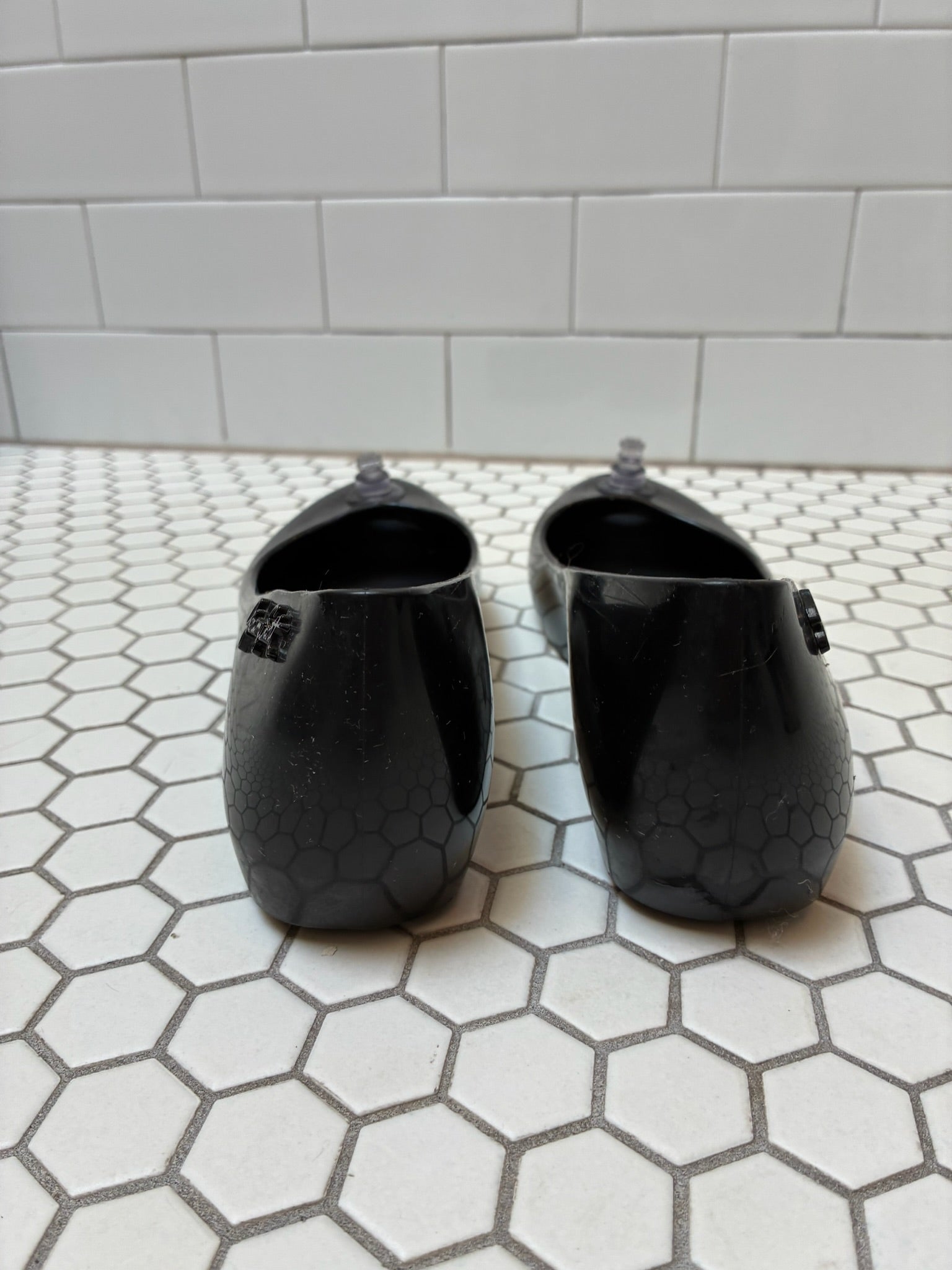 Melissa x Jeremy Scott Black Jelly Flats — Size 8.5