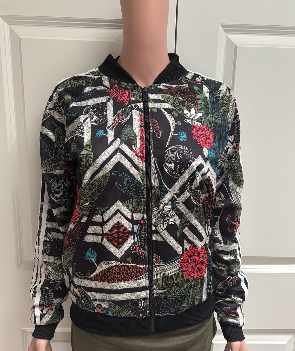 Adidas Originals Tropical Nature Print SST Track Jacket — M