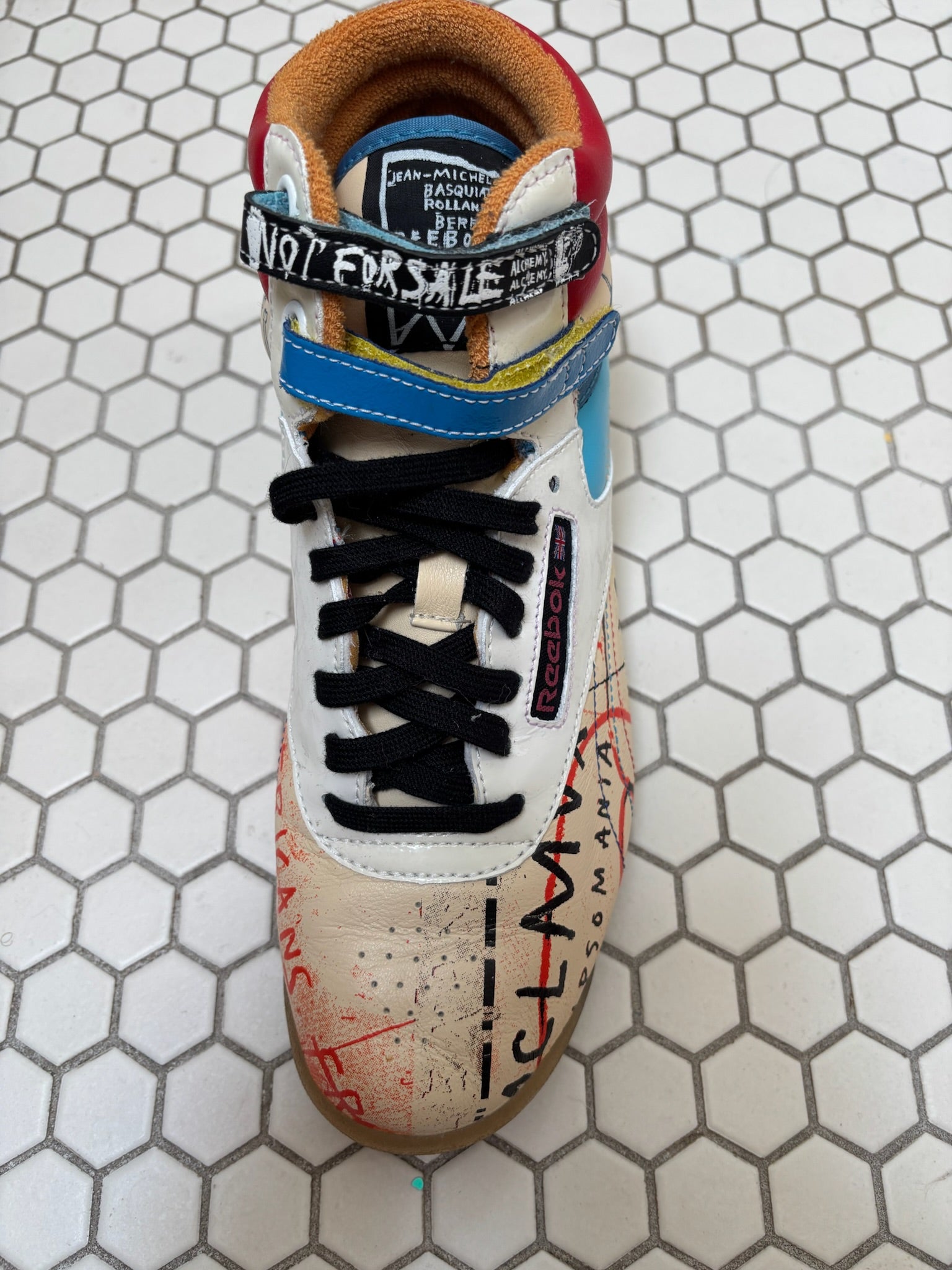 Reebok x Jean-Michel Basquiat x Rolland Berry Freestyle Hi — Women’s Size 8