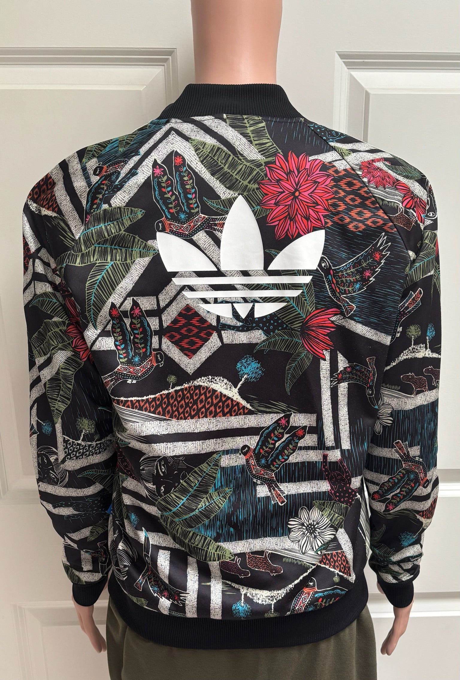 Adidas Originals Tropical Nature Print SST Track Jacket — M