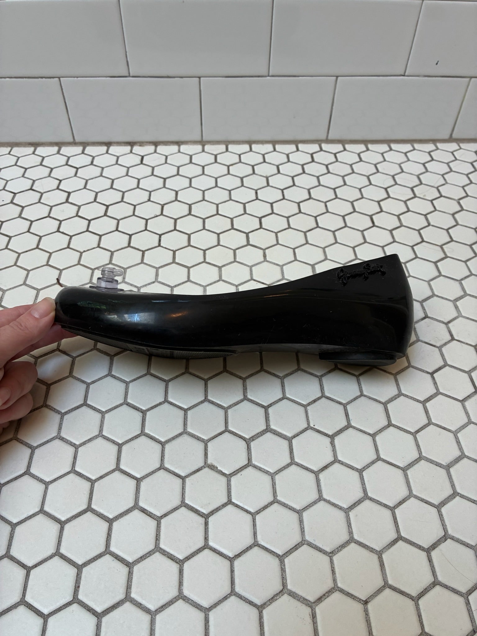 Melissa x Jeremy Scott Black Jelly Flats — Size 8.5