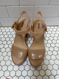 Melissa Nude Jelly Platform Block Heel Sandals — Size 8.5