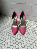 Hot Pink d'Orsay Stiletto Pumps | Pointed Toe | Size 8.5