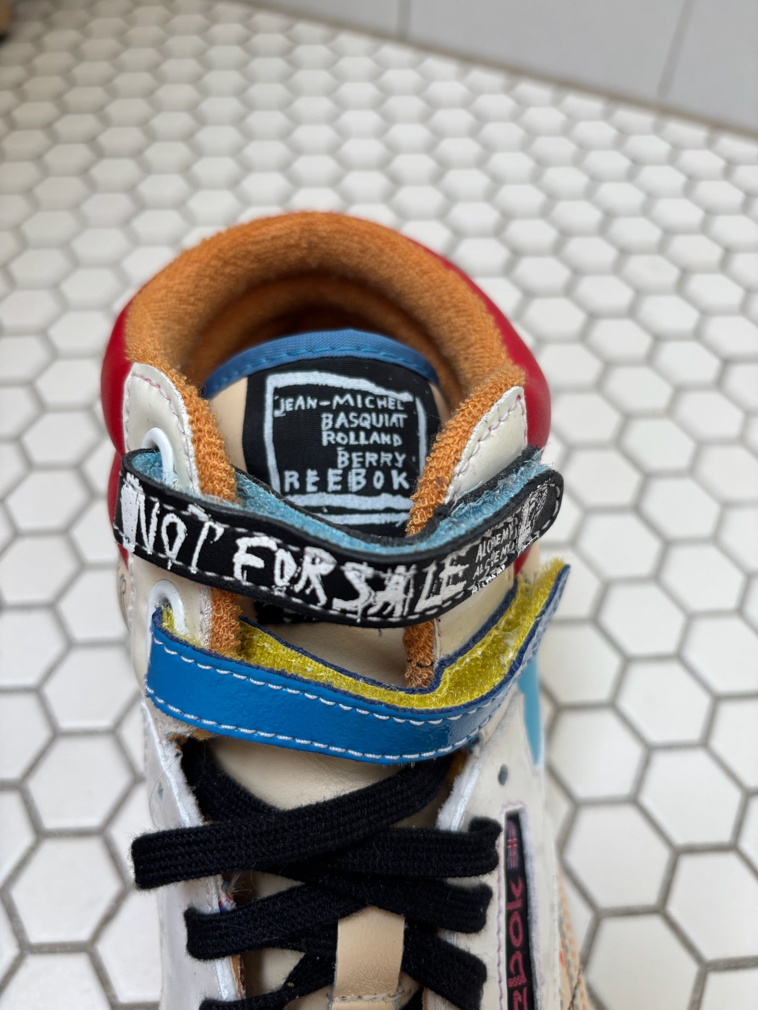 Reebok x Jean-Michel Basquiat x Rolland Berry Freestyle Hi — Women’s Size 8