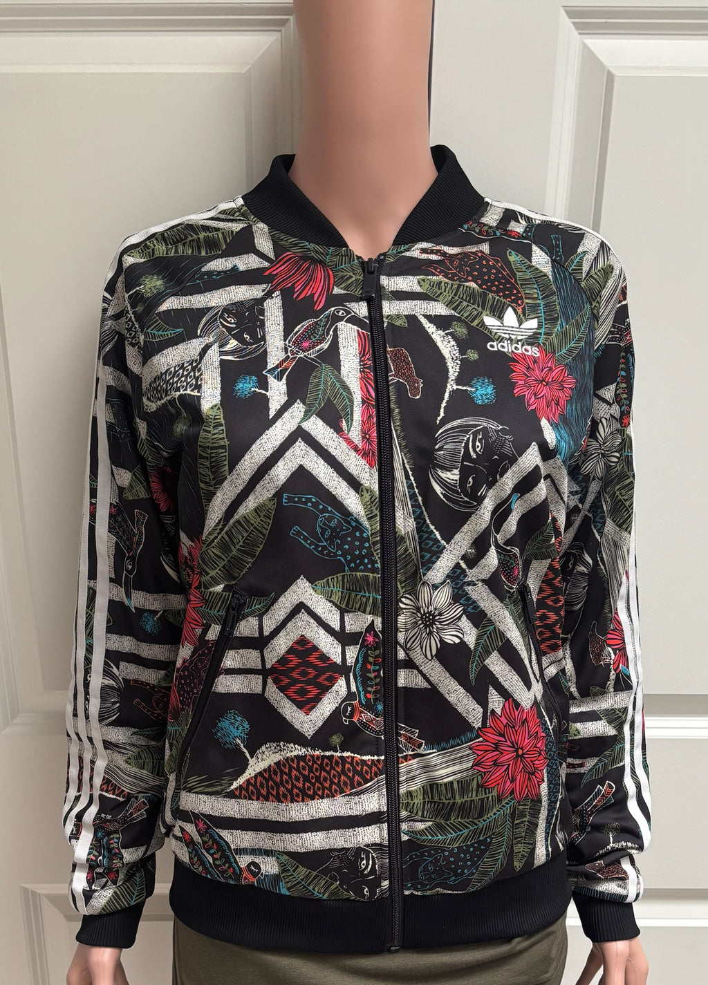 Adidas Originals Tropical Nature Print SST Track Jacket — M