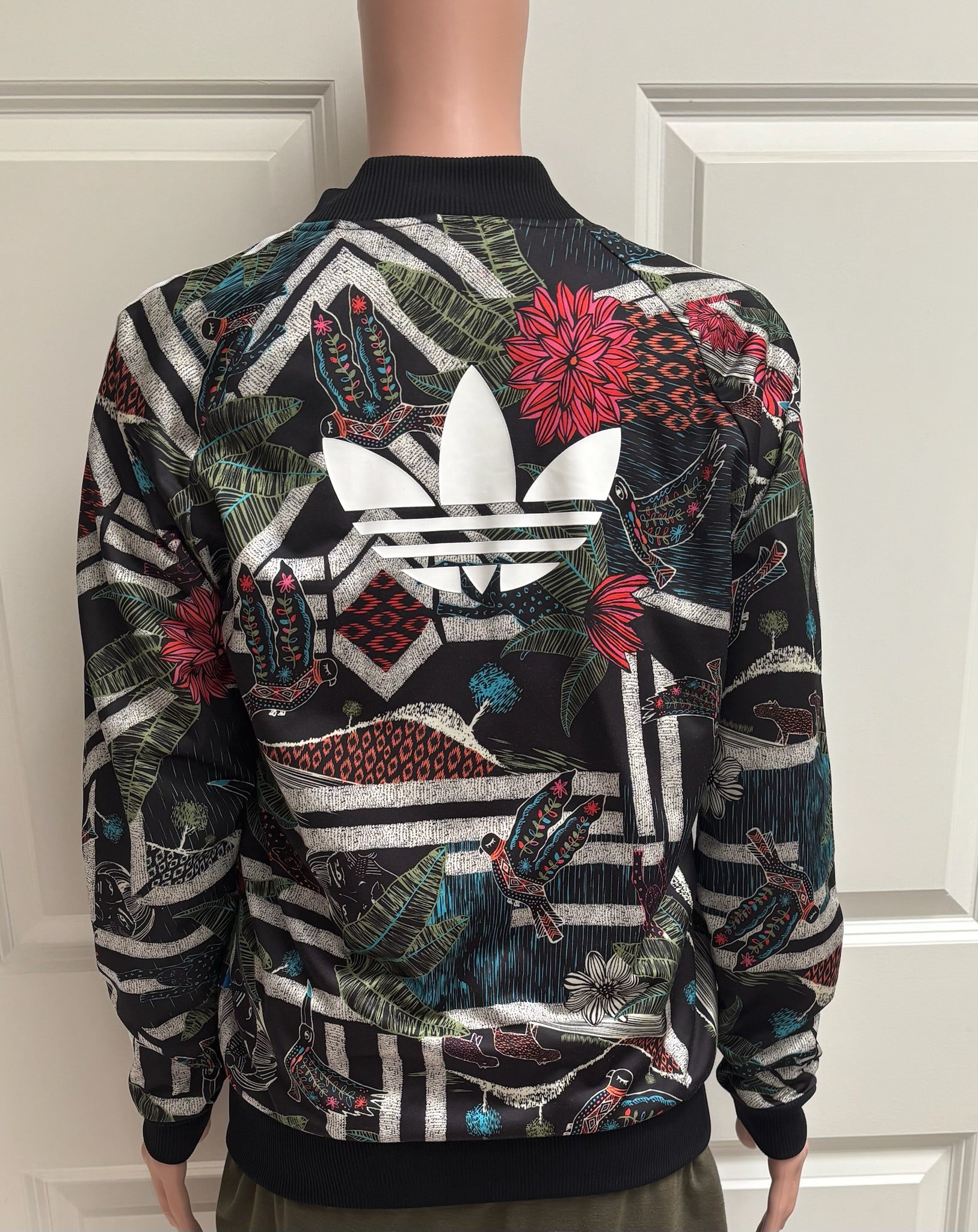 Adidas Originals Tropical Nature Print SST Track Jacket — M