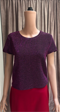 Purple Sparkle Crop Top