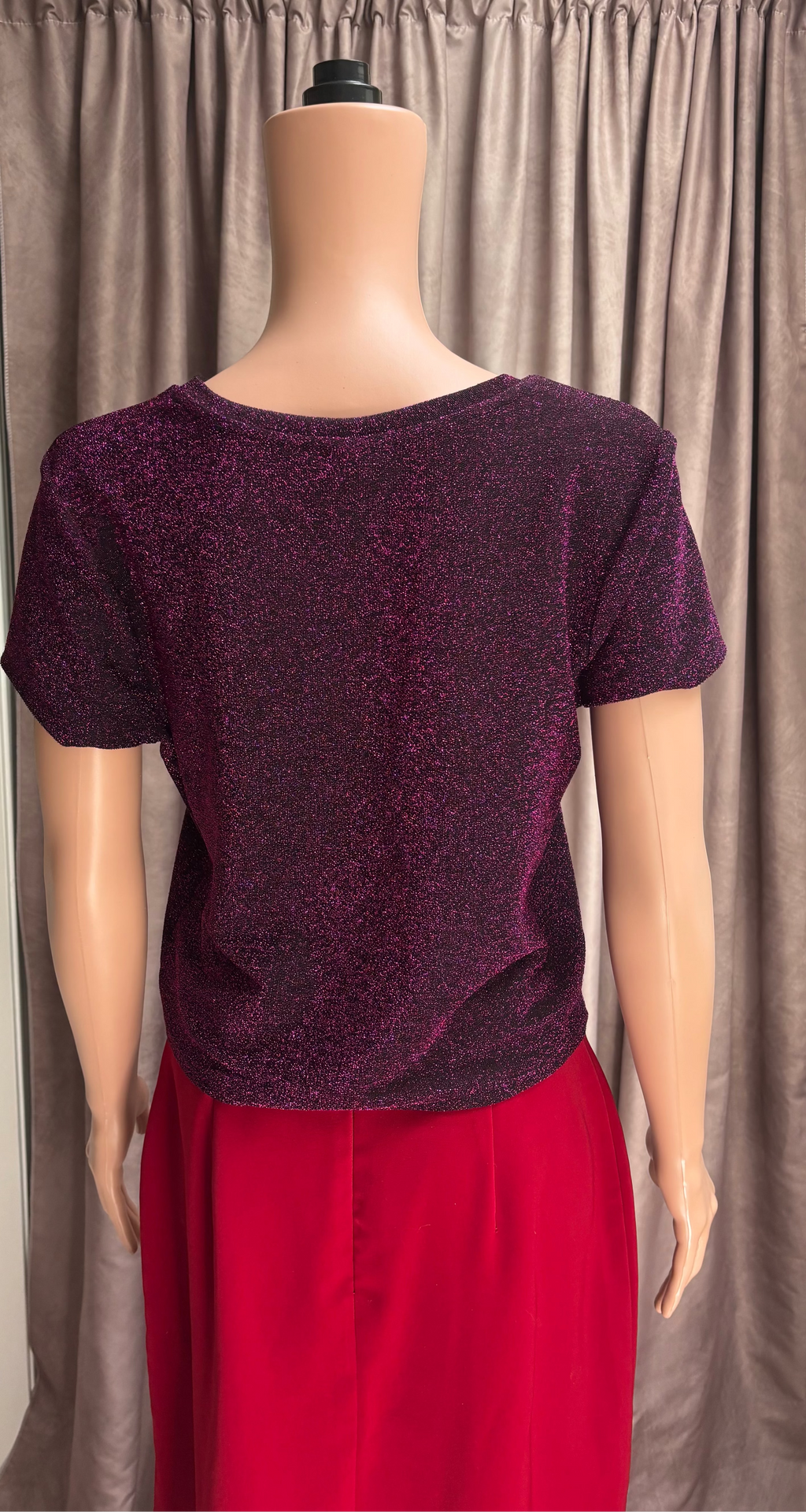 Purple Sparkle Crop Top