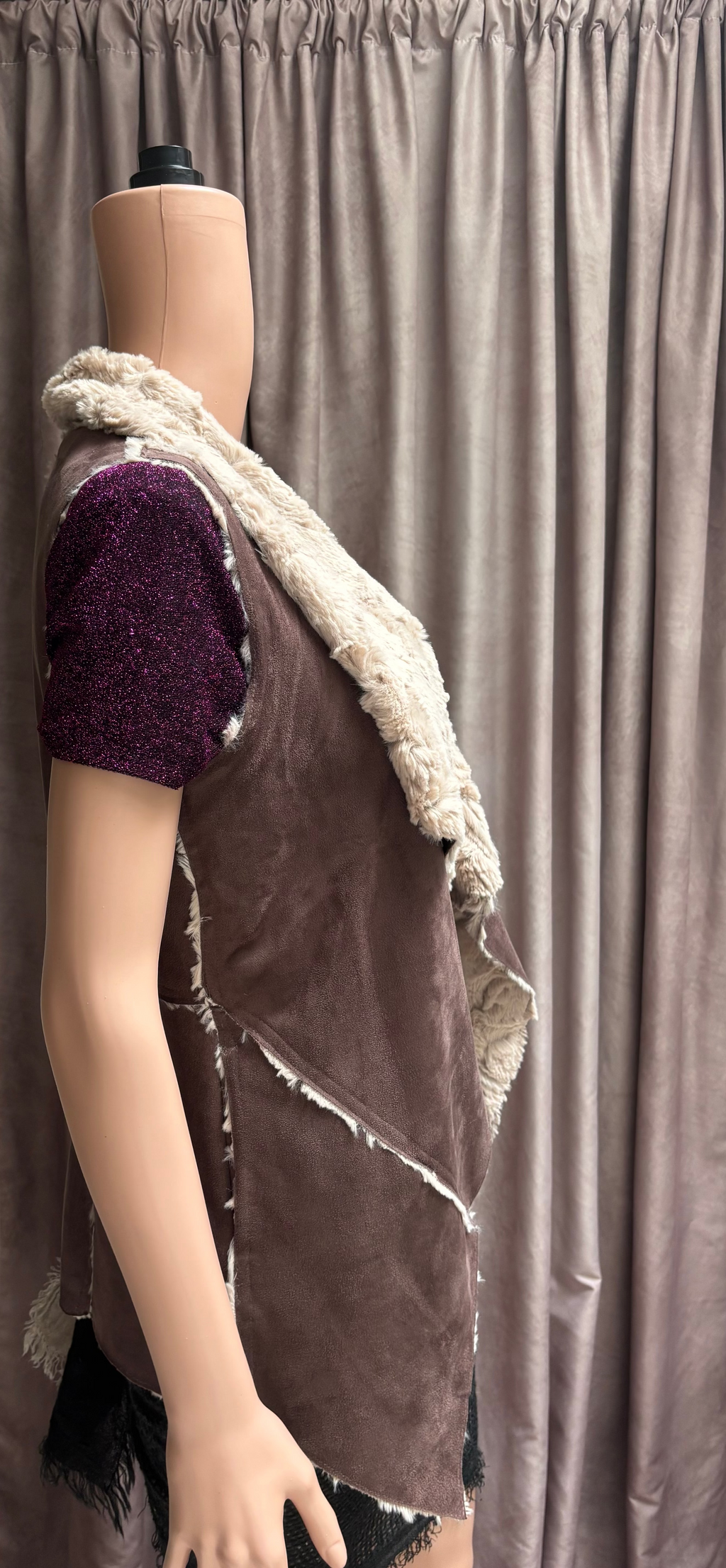 Sheepskin Suede Vest