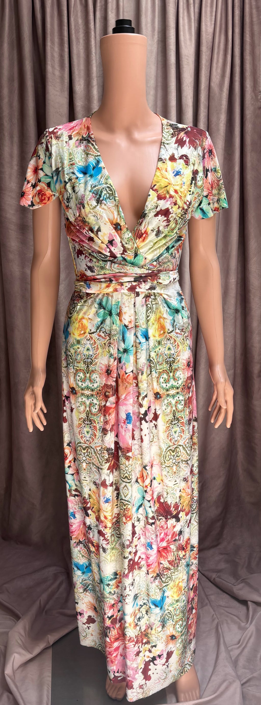 Floral Wrap Dress|Sexy Plunging Kneck Line