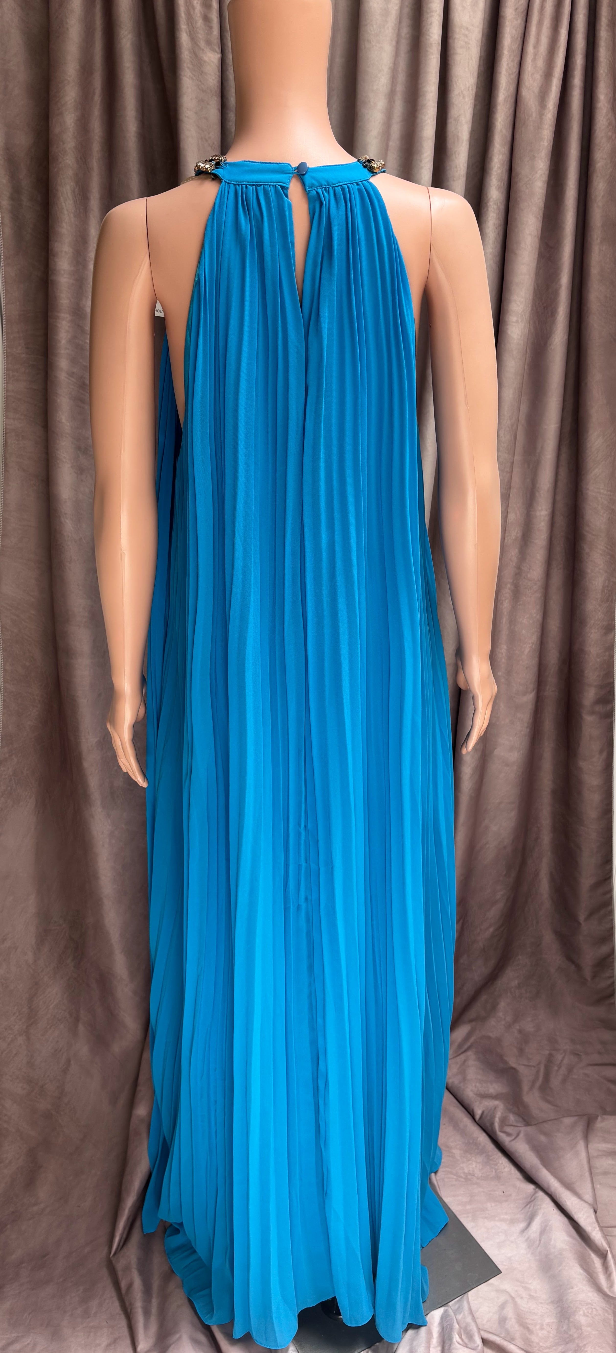 Turquoise Jeweled Dress