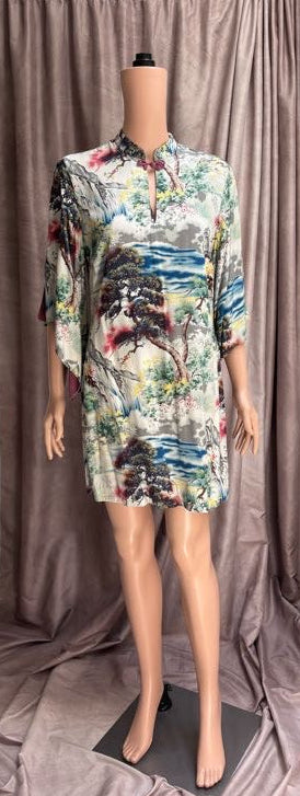 Vintage 90s Asian Inspired Dress