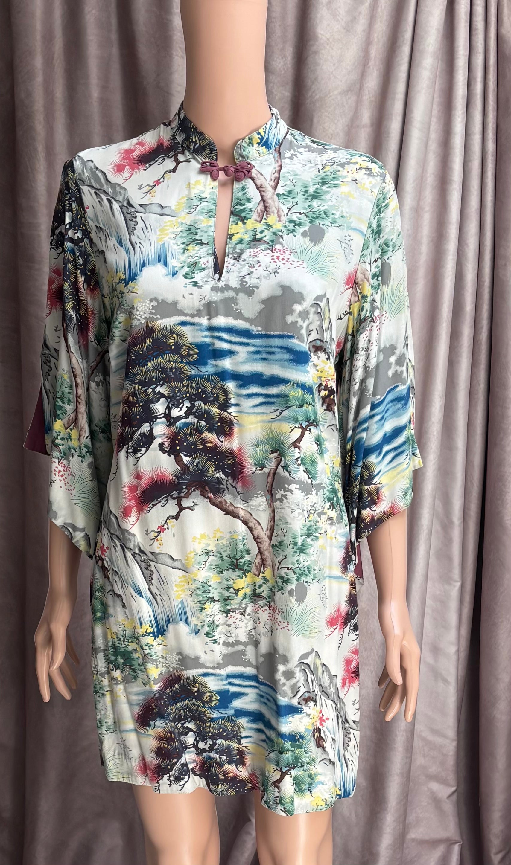 Vintage 90s Asian Inspired Dress