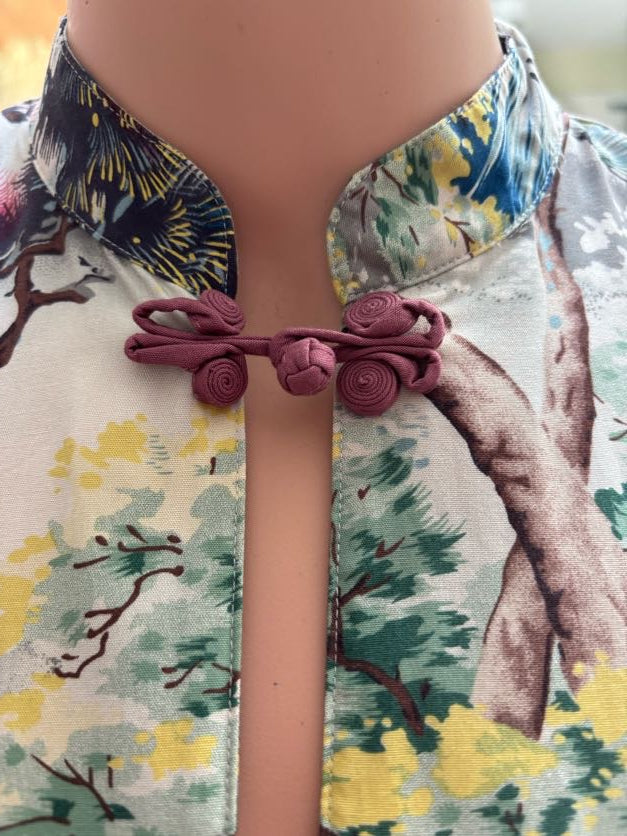 Vintage 90s Asian Inspired Dress