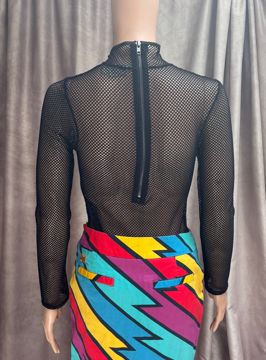 Black Fishnet Bodysuit