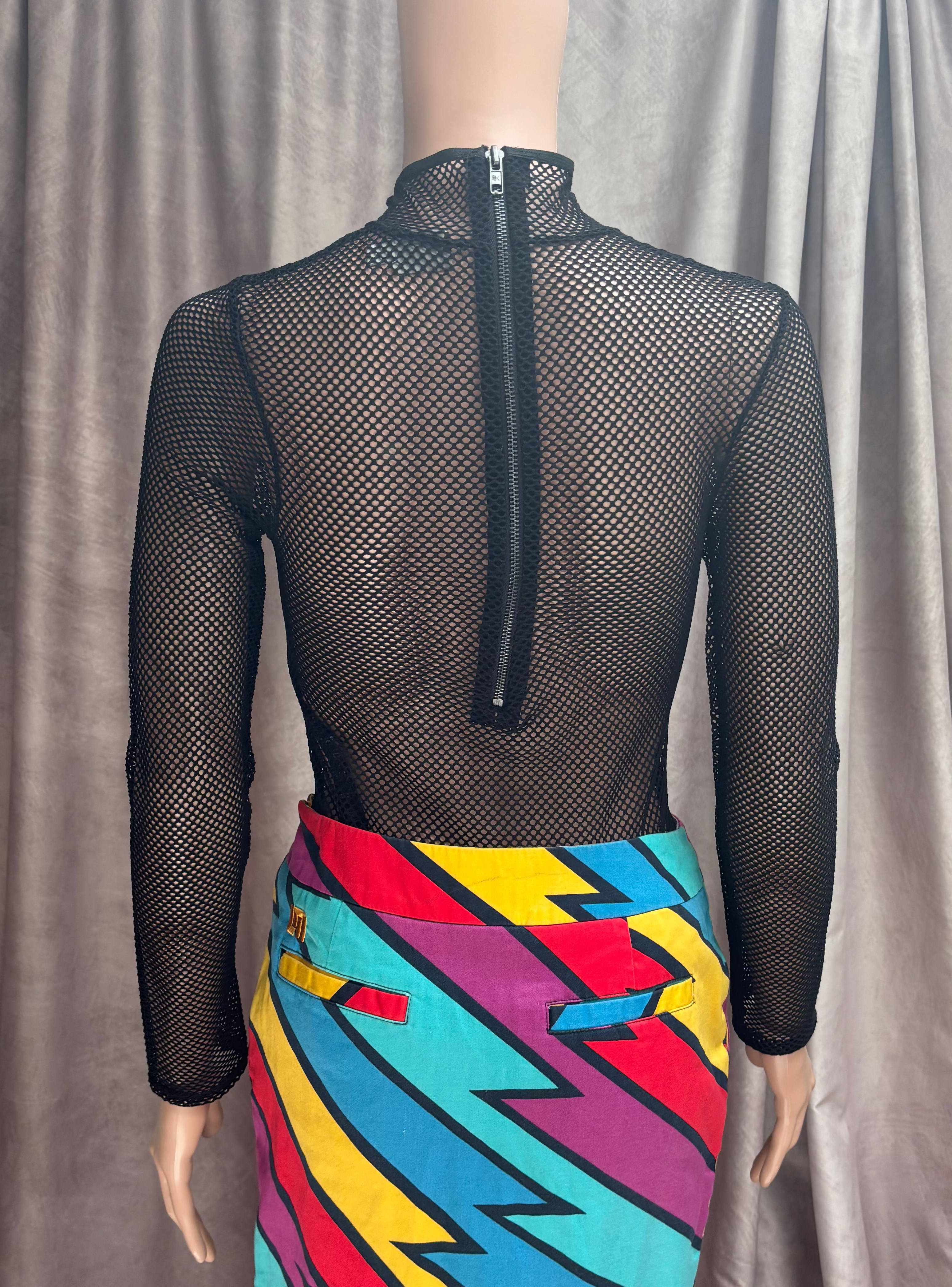 Black Fishnet Bodysuit