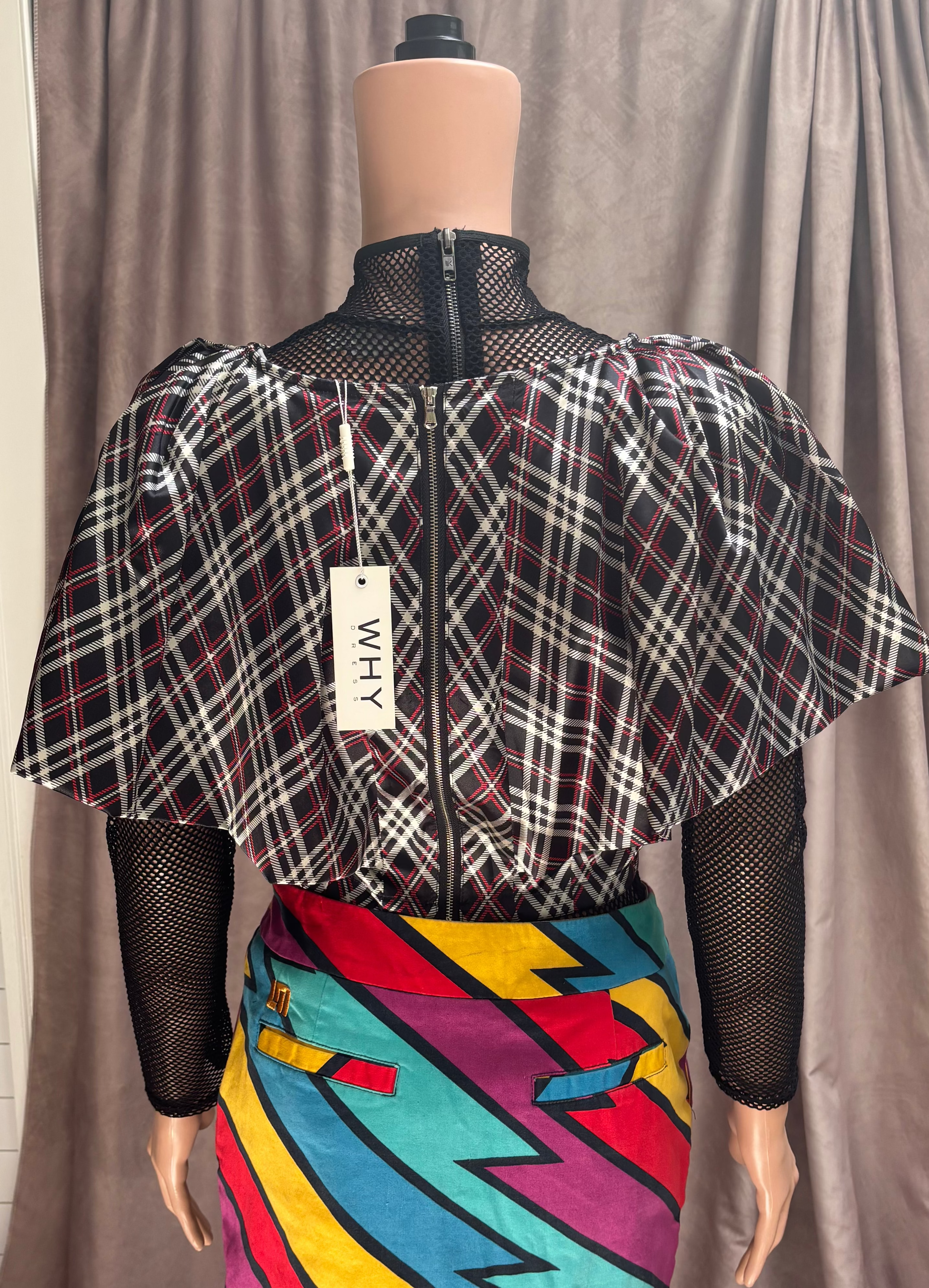 Plaid Capelet