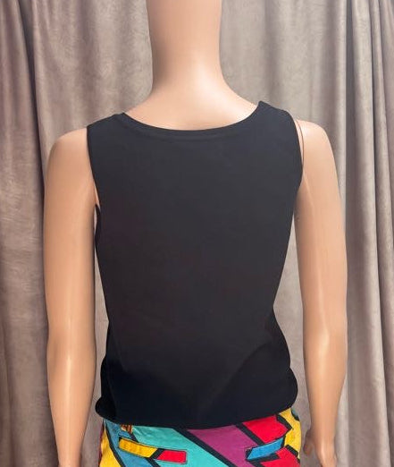 Black Buckle Sleeve Tank