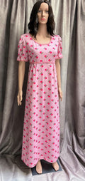 Vintage 1970's Prom Dress Pink and Precious