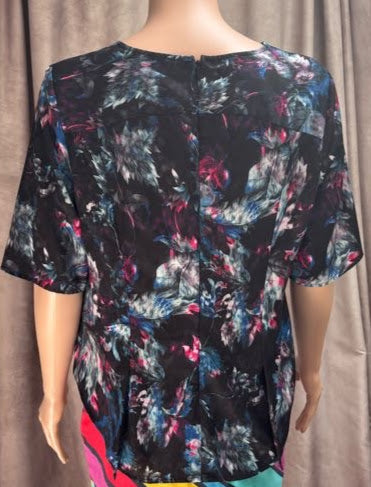 Moody Floral Silk Blouse
