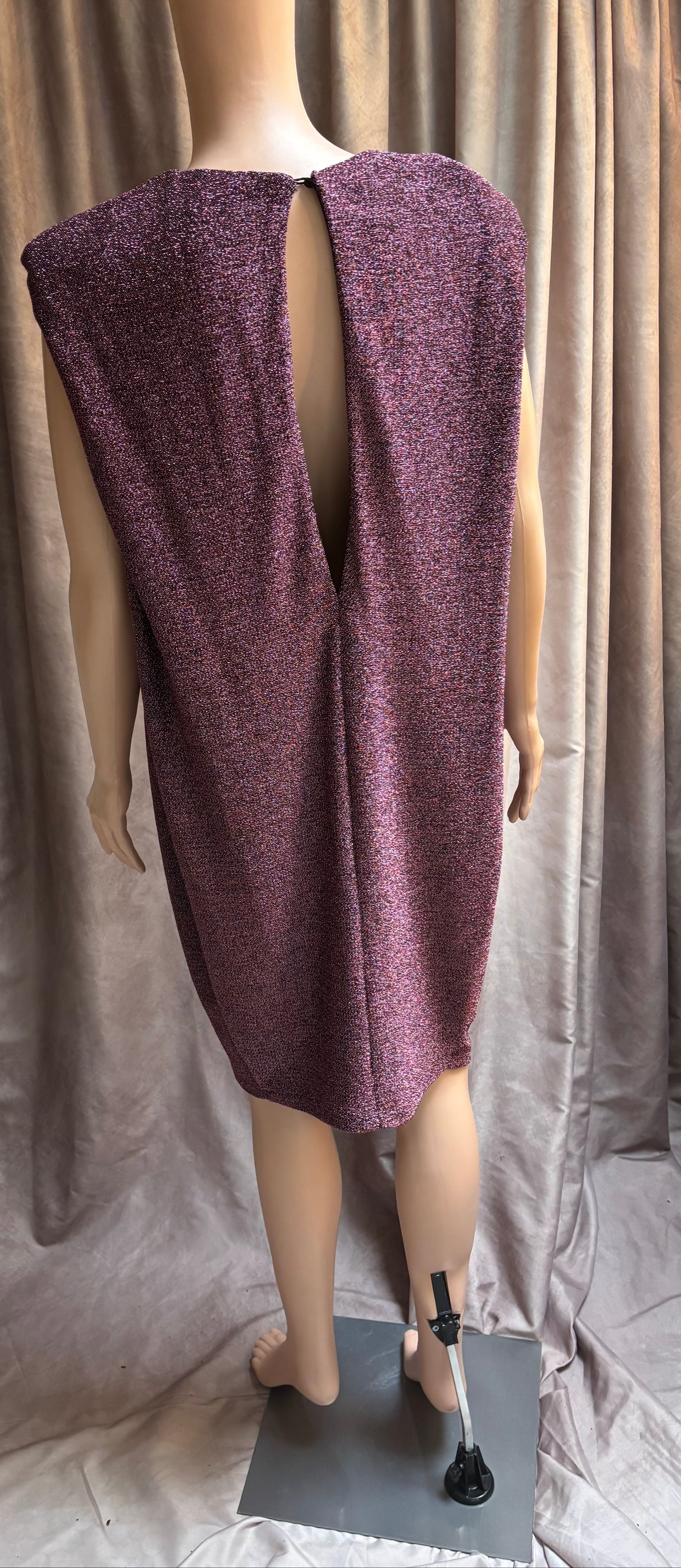 Endless Rose Pink Metallic Sparkle Shift Dress — One Size