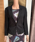 Armani Graph Print Blazer Black and White | Vintage 80s