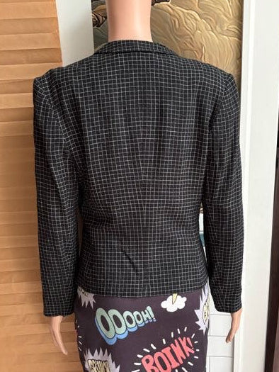 Armani Graph Print Blazer Black and White | Vintage 80s