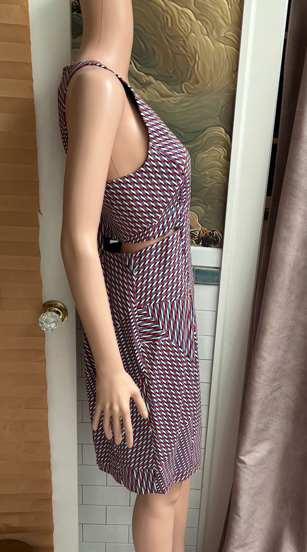 Geometric Cutout Dress