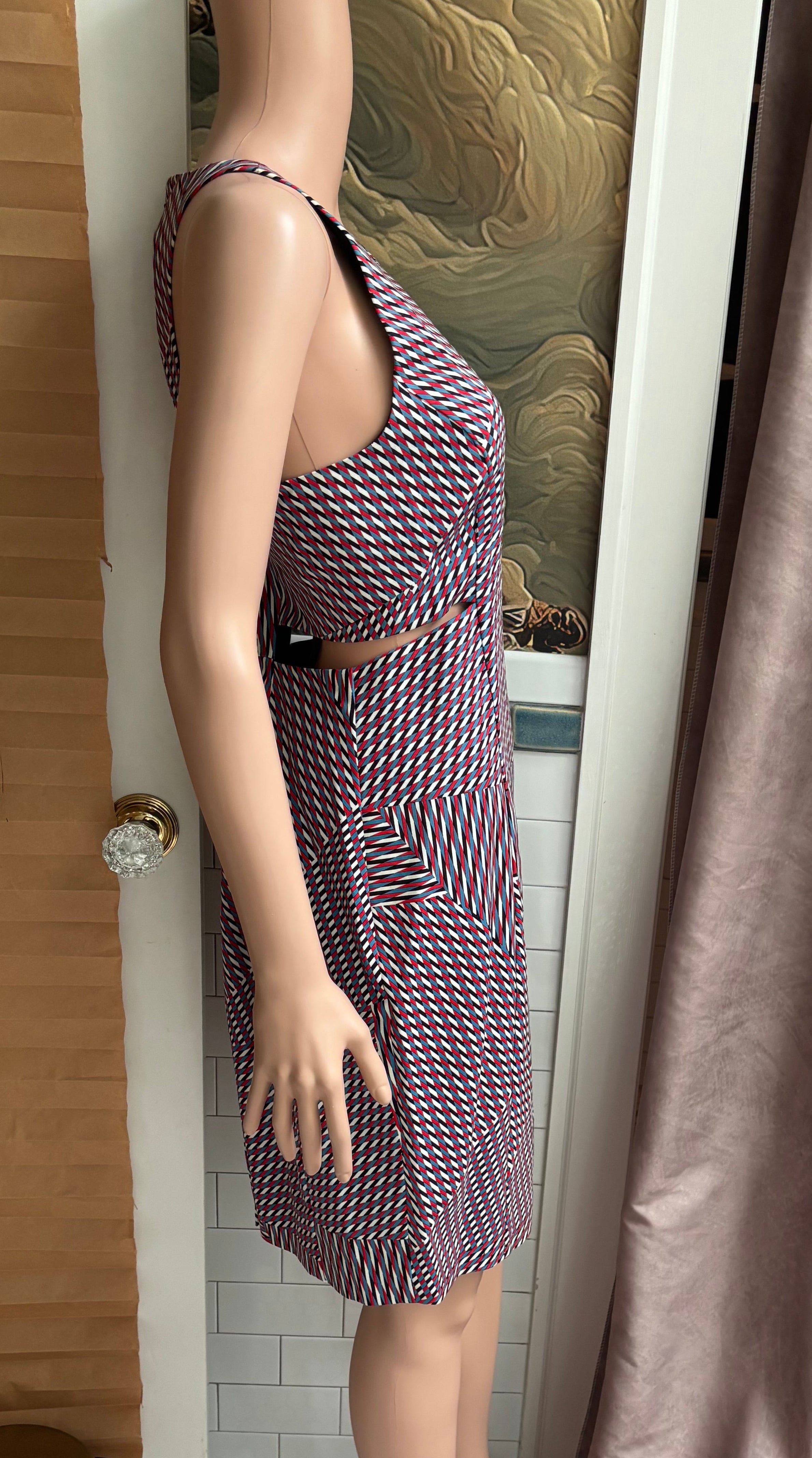 Geometric Cutout Dress