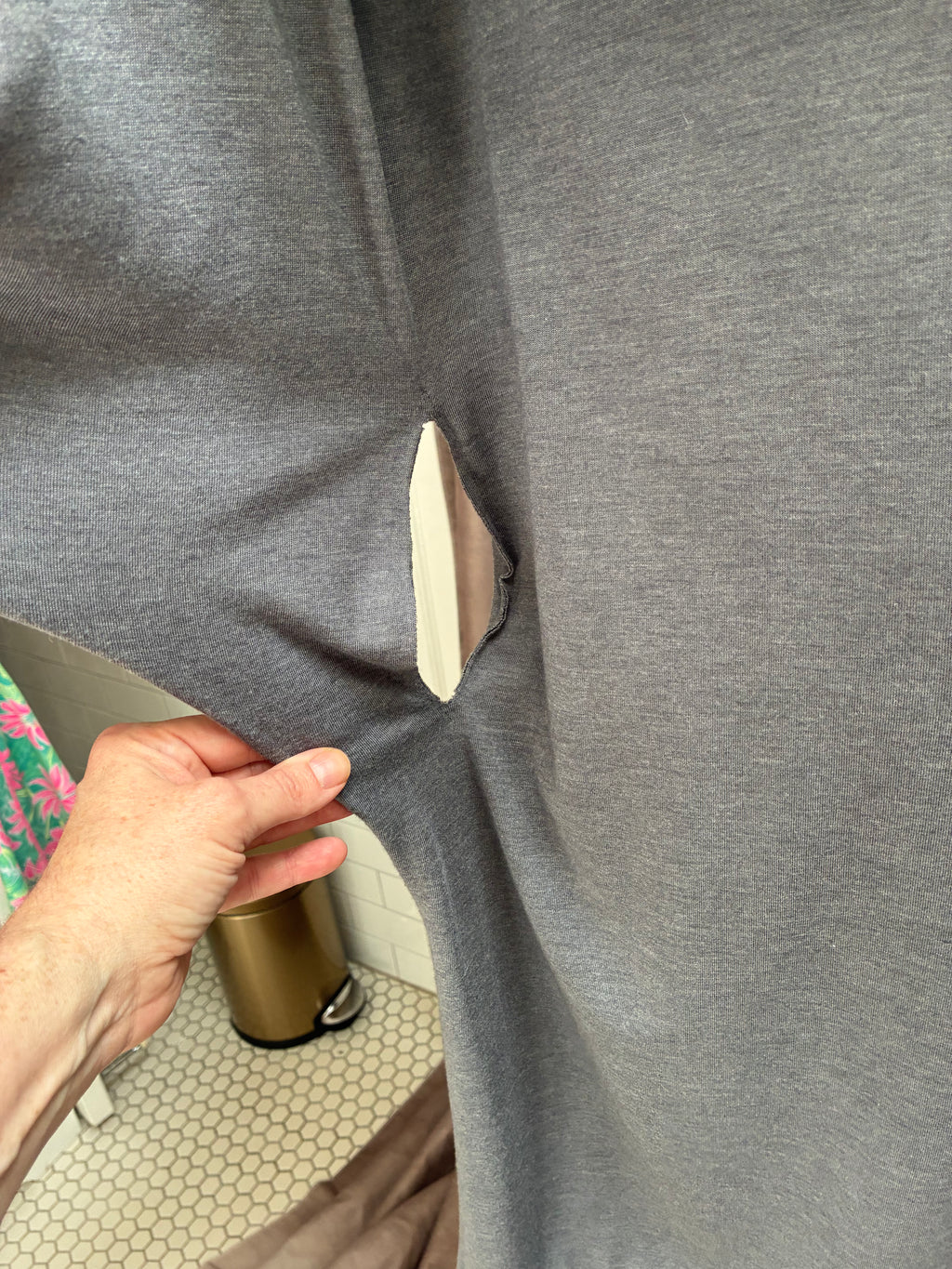 Vintage Allo Martinez Argentina Gray Jersey Parachute Dress | 5 Ways to Wear | One Size