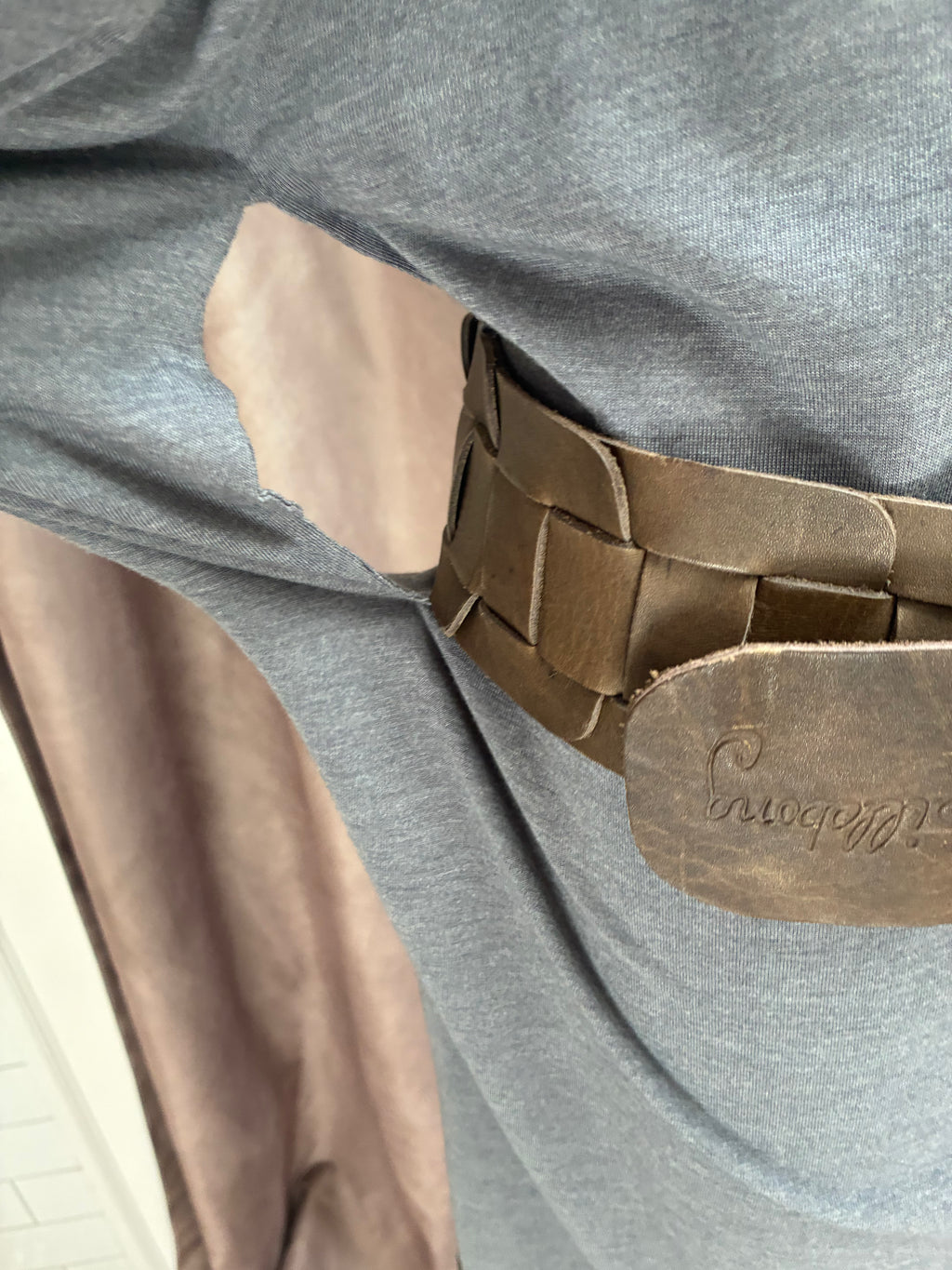 Vintage Allo Martinez Argentina Gray Jersey Parachute Dress | 5 Ways to Wear | One Size