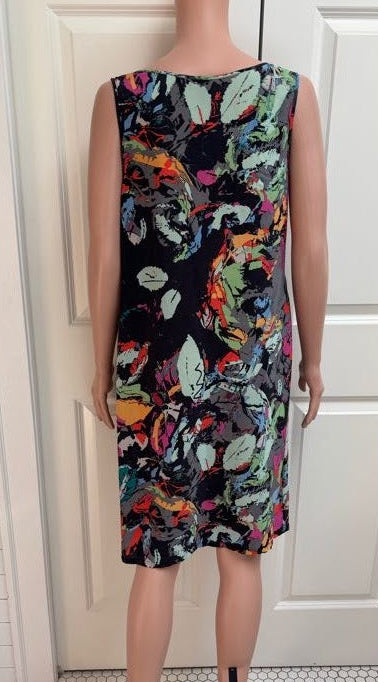 Silk Paint Splatter Dress