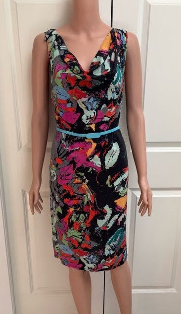 Silk Paint Splatter Dress