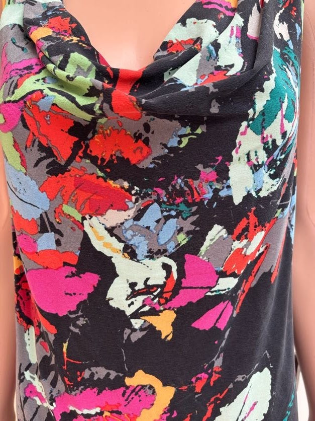 Silk Paint Splatter Dress