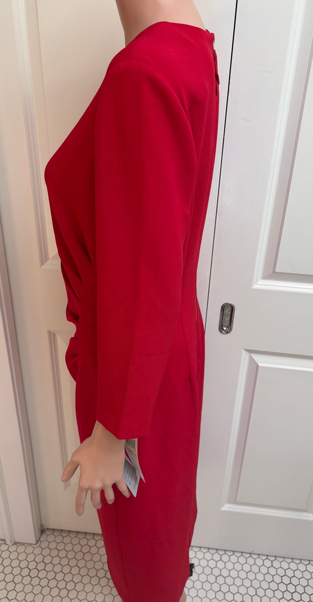 Classy Red Midi Dress - 10