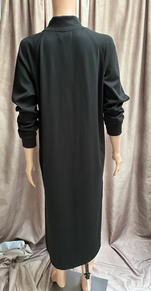 Black Long Sleeve Slouch Dress