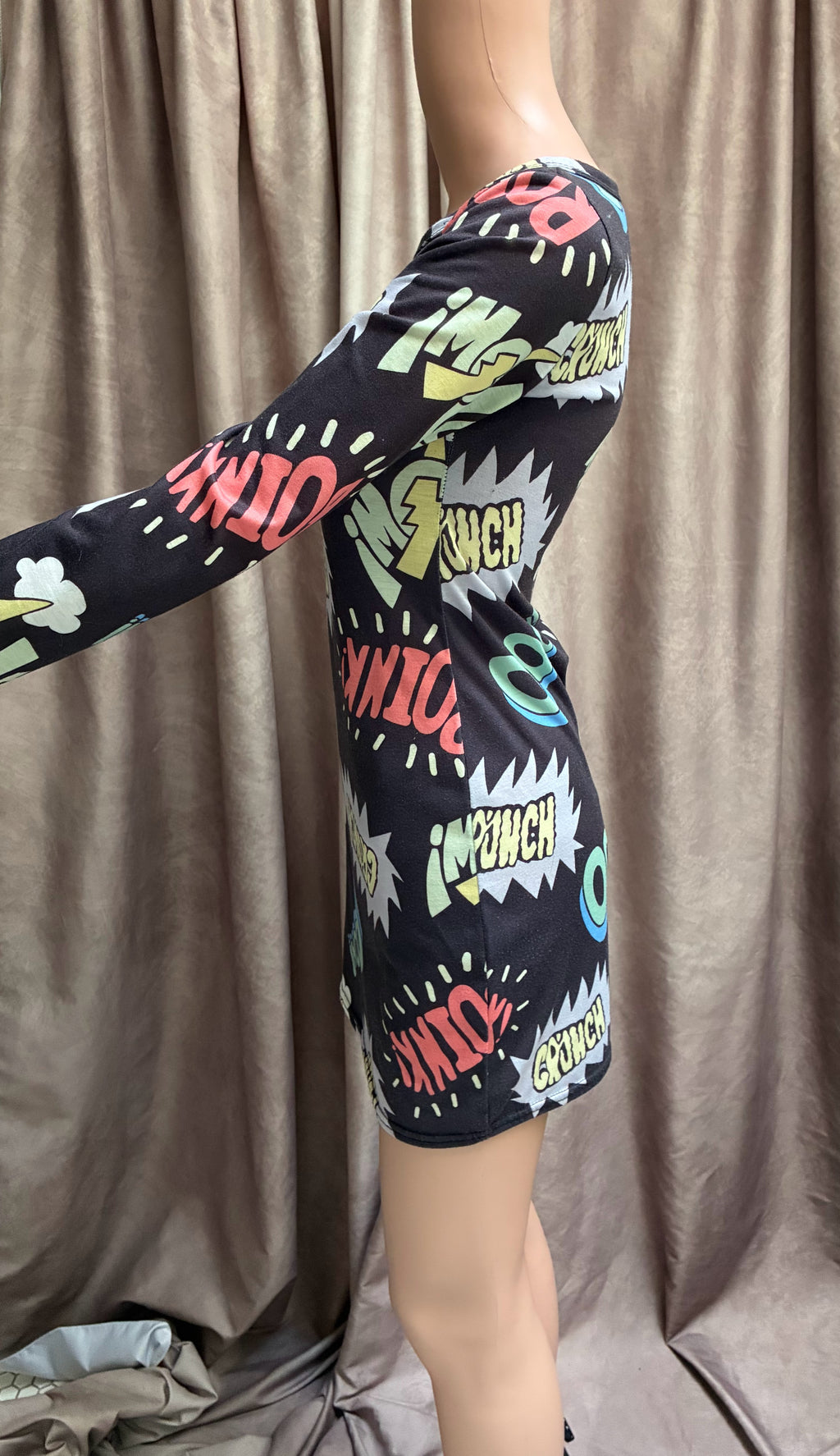Graphic Bodycon Mini Dress