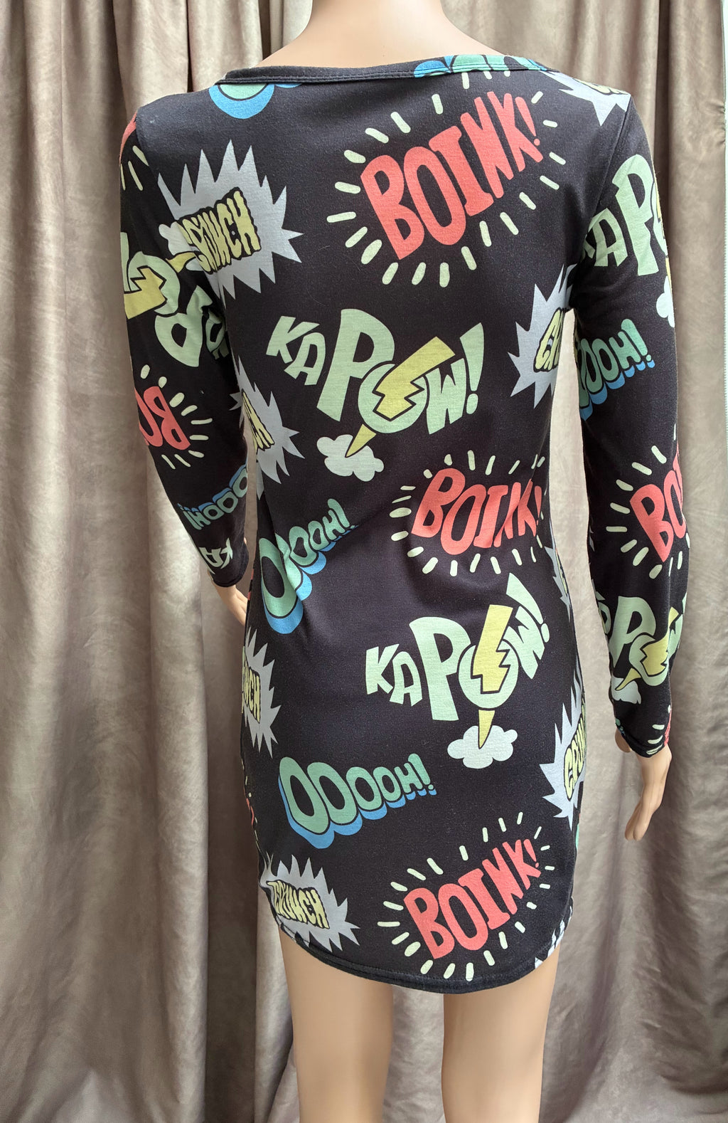 Graphic Bodycon Mini Dress
