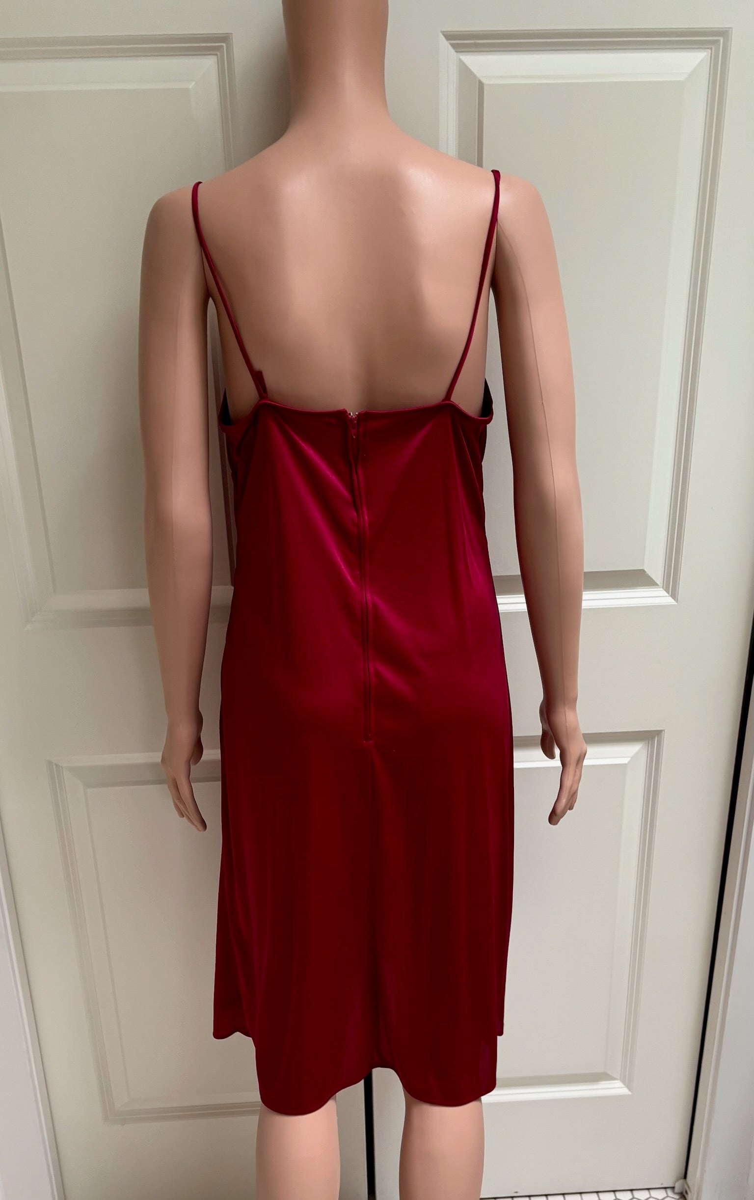 Vintage 80s Slip Dress | Matching Lace Overlay