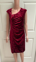 Burgundy Velvet Bodycon Dress