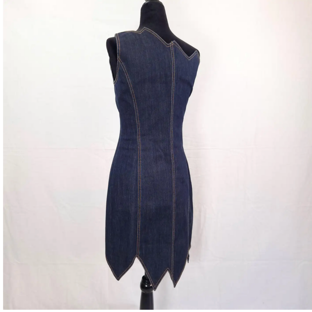 Moschino Denim Zig Zag Dress