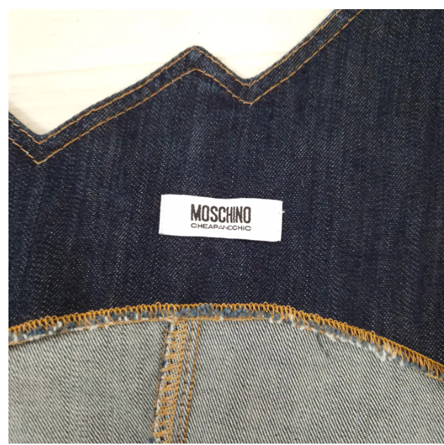 Moschino Denim Zig Zag Dress
