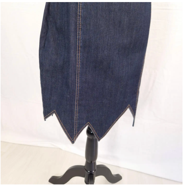 Moschino Denim Zig Zag Dress