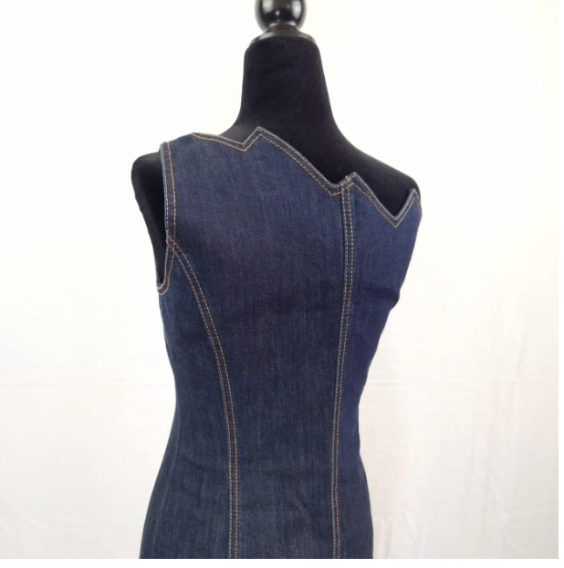 Moschino Denim Zig Zag Dress