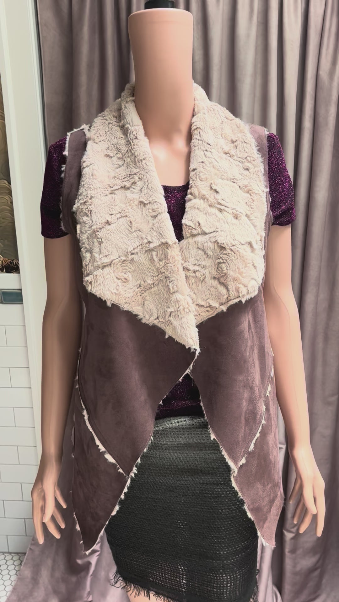 Sheepskin Suede Vest