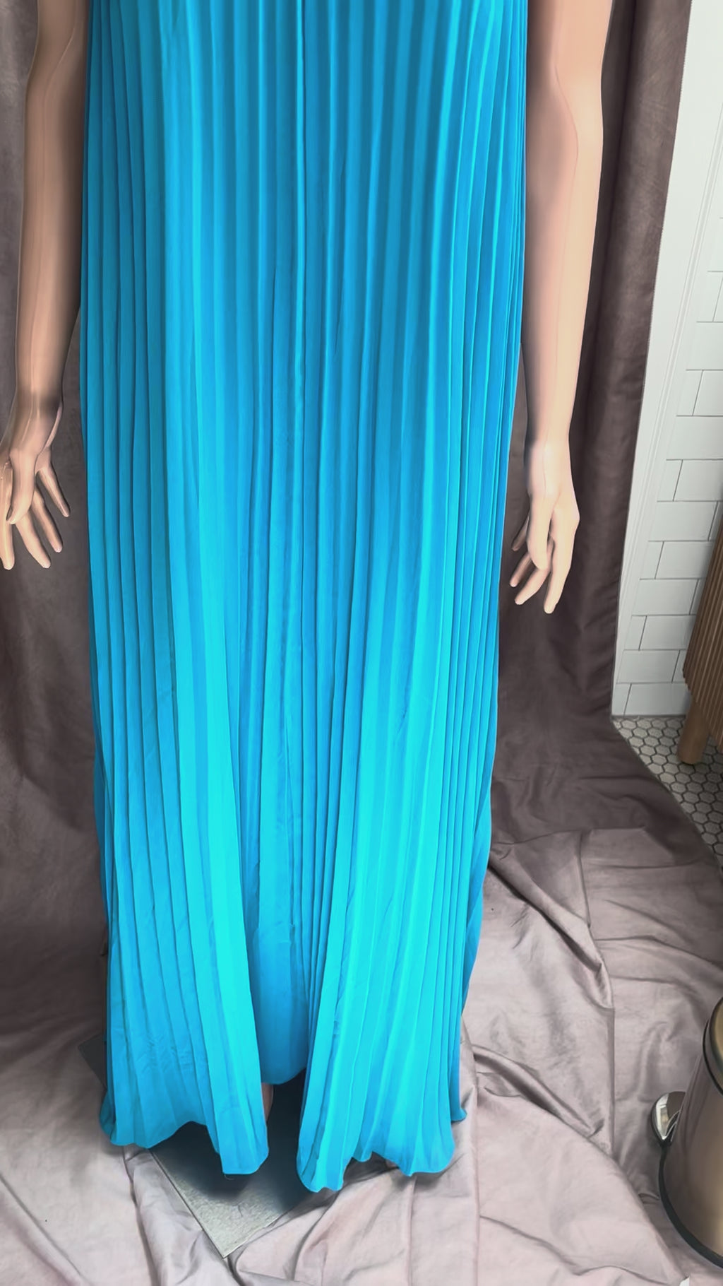 Turquoise Jeweled Dress