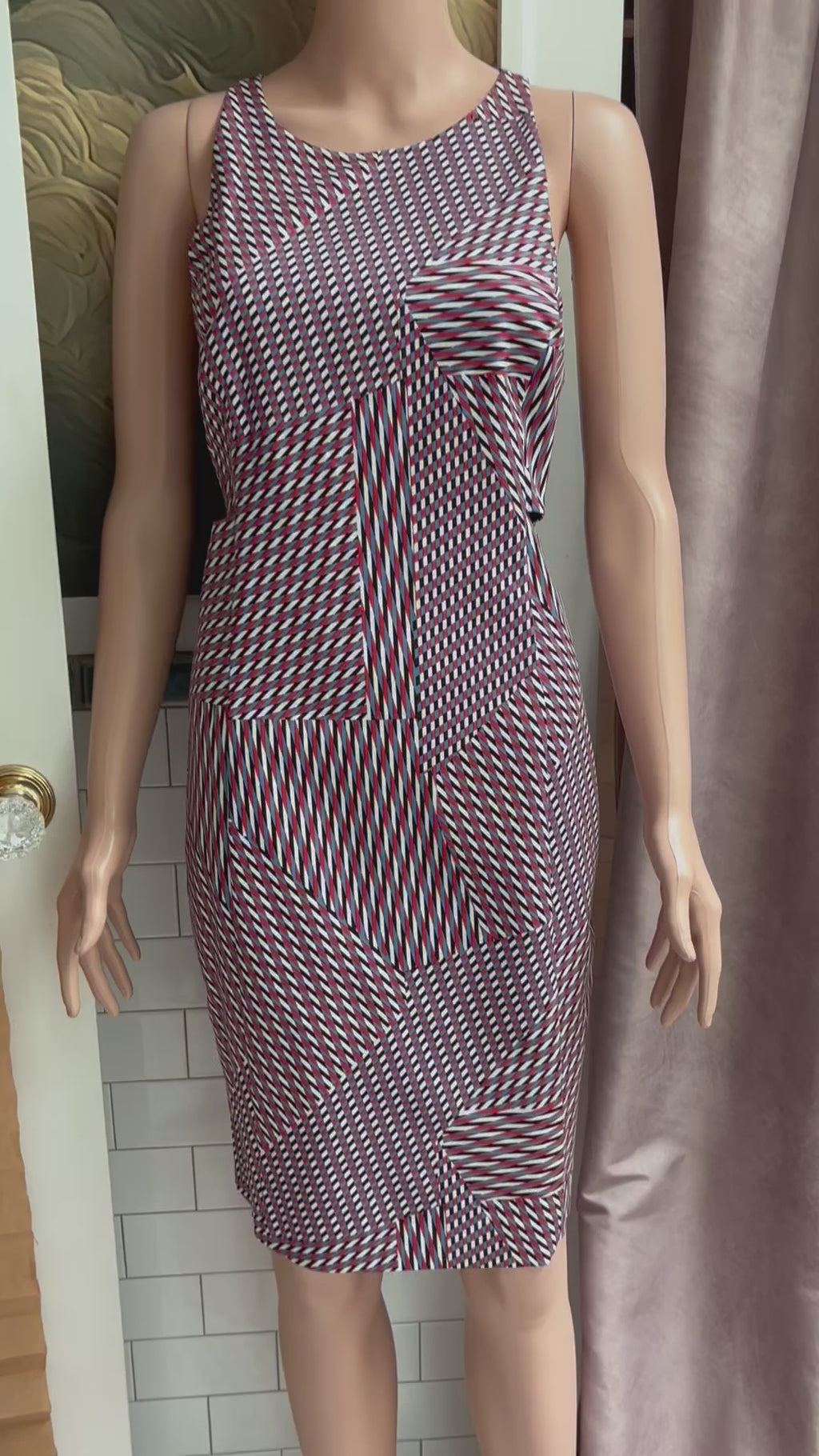 Geometric Cutout Dress