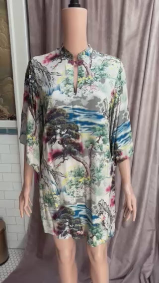 Vintage 90s Asian Inspired Dress